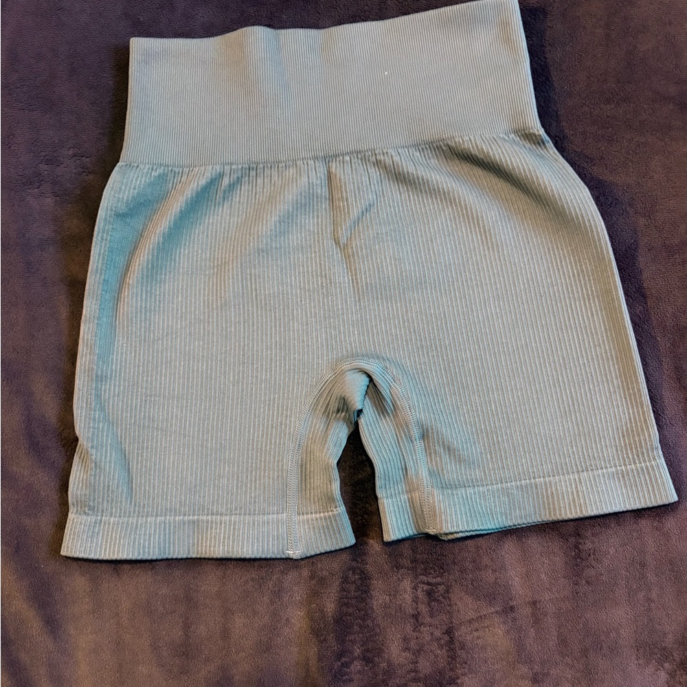 Women's Ribbed Athletic Shorts - gray(never worn)